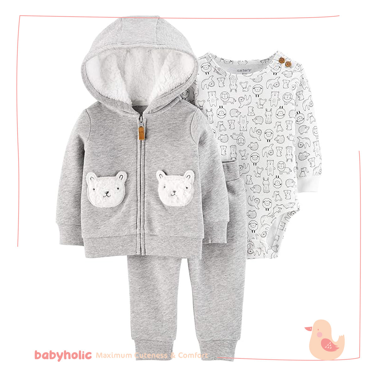 3-Piece Fleece Jacket Set