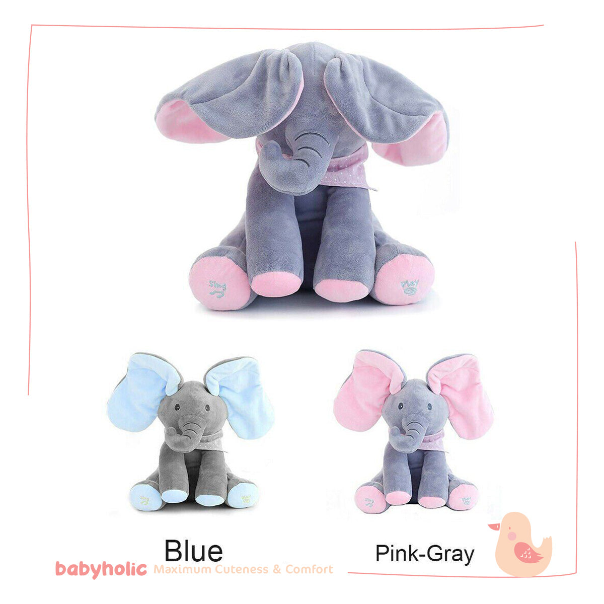 Peek-a-boo Elephant Plush