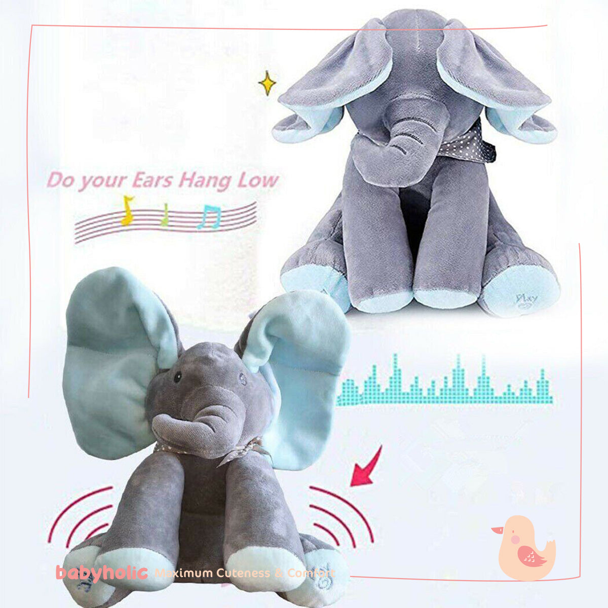 Peek-a-boo Elephant Plush