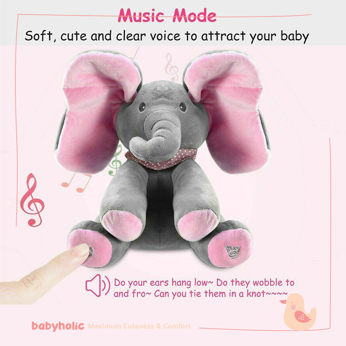 Peek-a-boo Elephant Plush