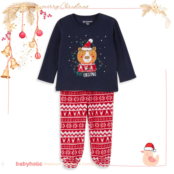 Baby fleece Christmas pyjama