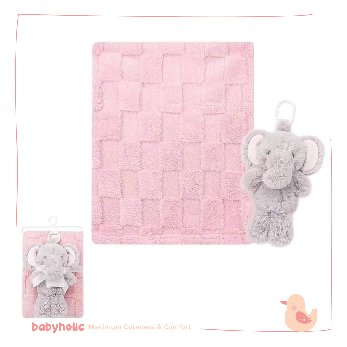 Baby Sherpa Blanket with Toy