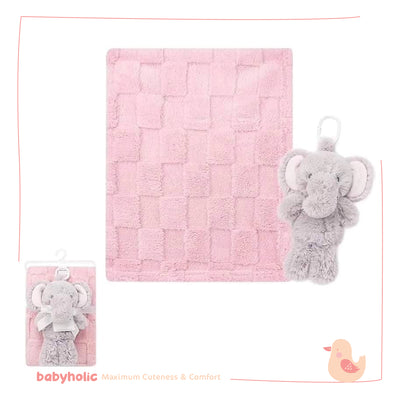 Baby Sherpa Blanket with Toy