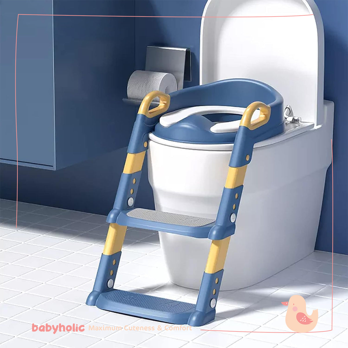Children's toilet chair and ladder