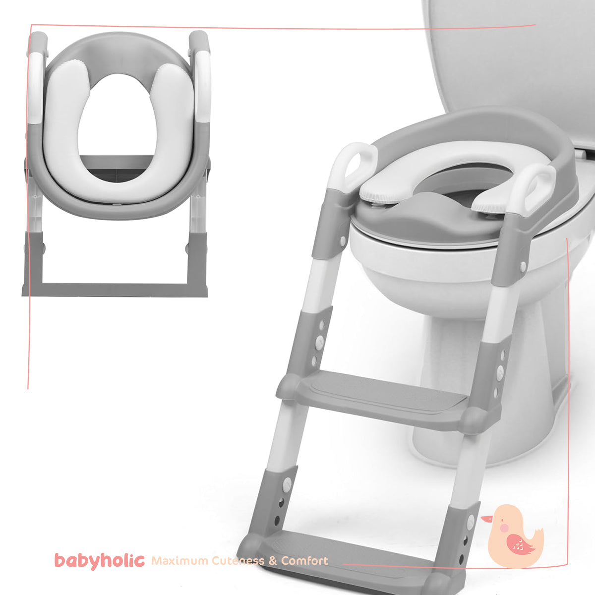 Children's toilet chair and ladder