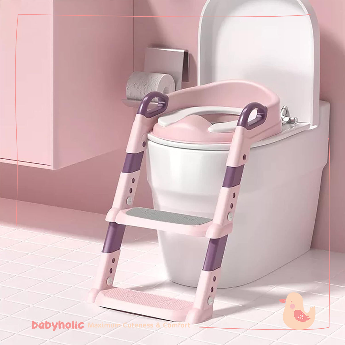 Children's toilet chair and ladder