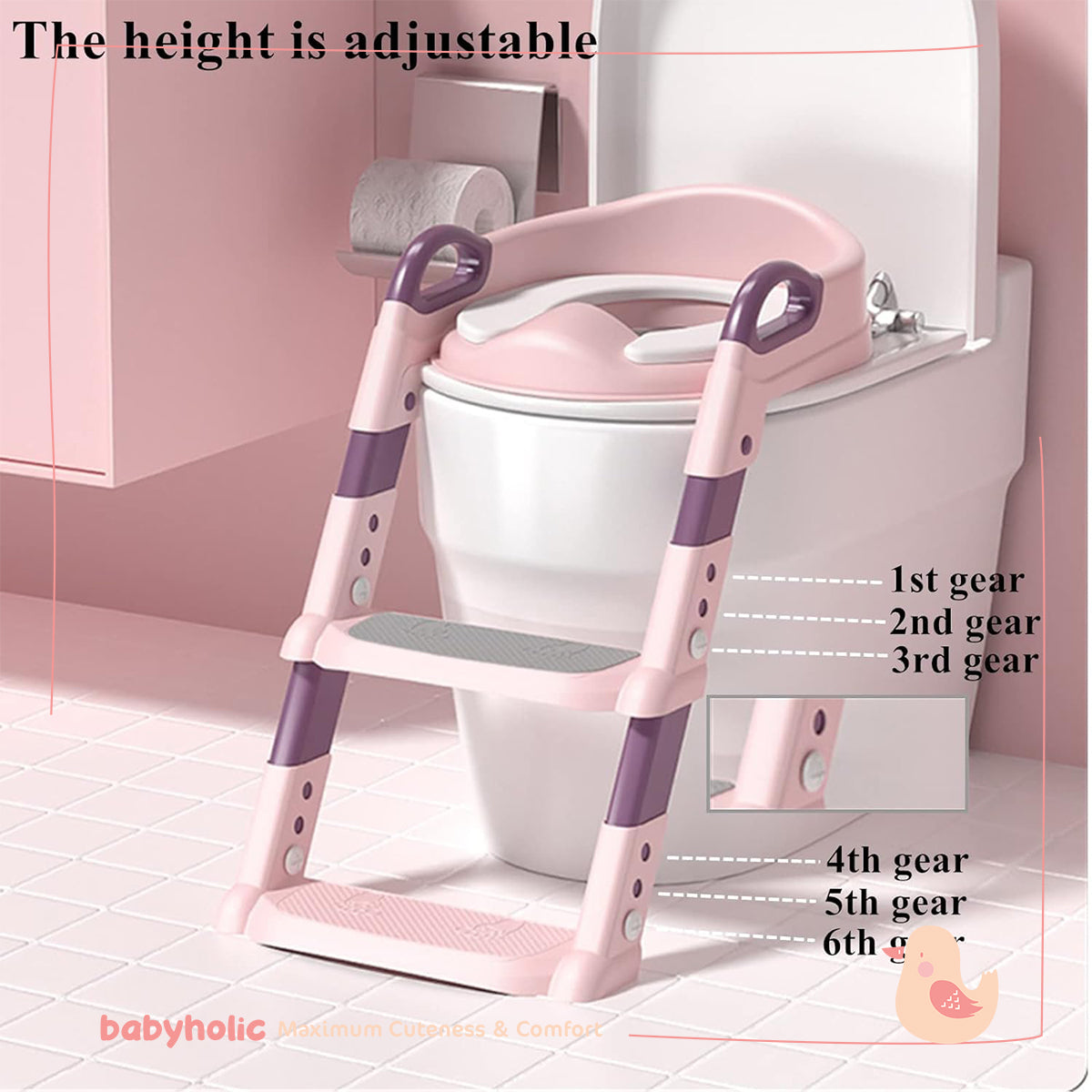 Children's toilet chair and ladder
