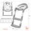 Children's toilet chair and ladder