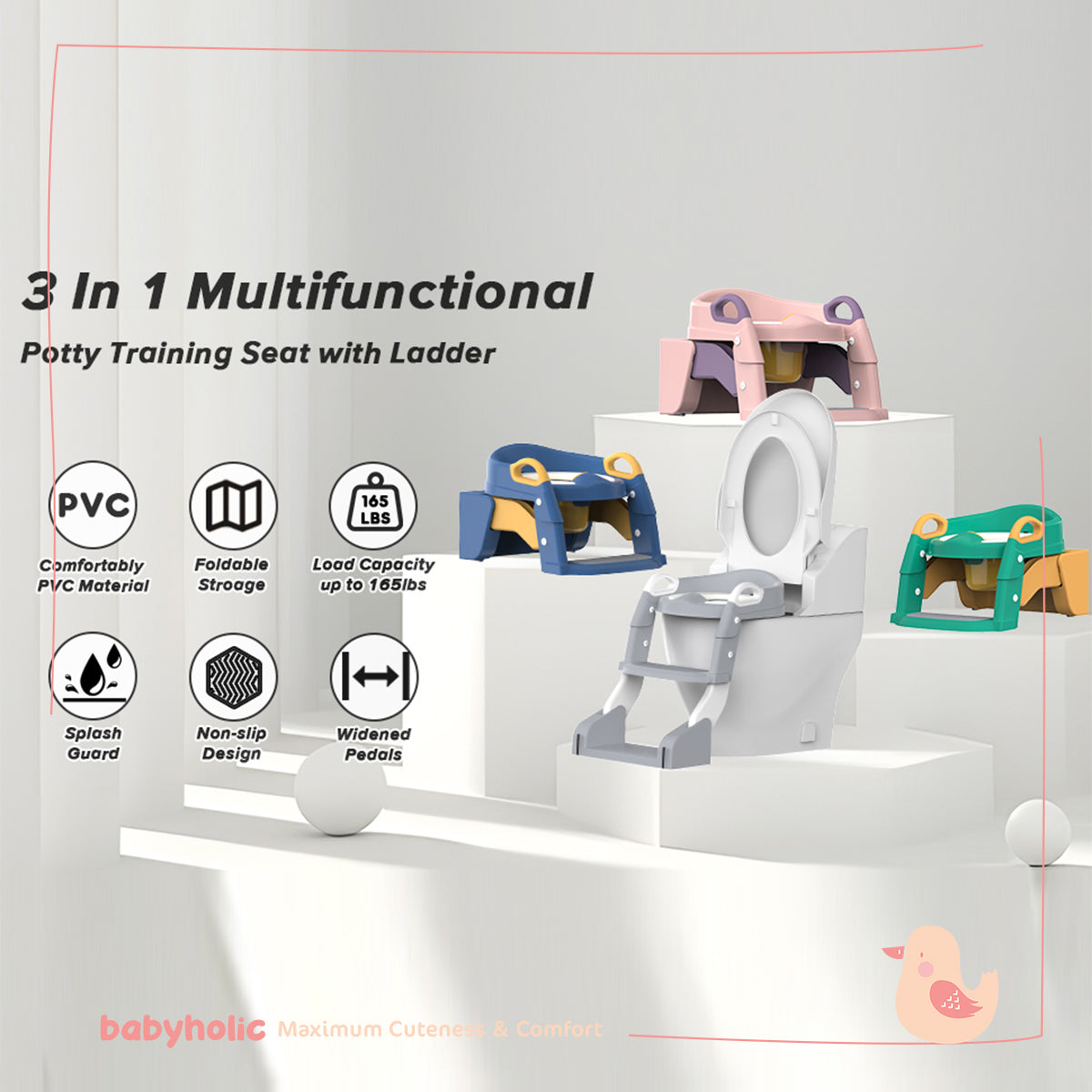 Baby Toilet Bowl 3 in 1