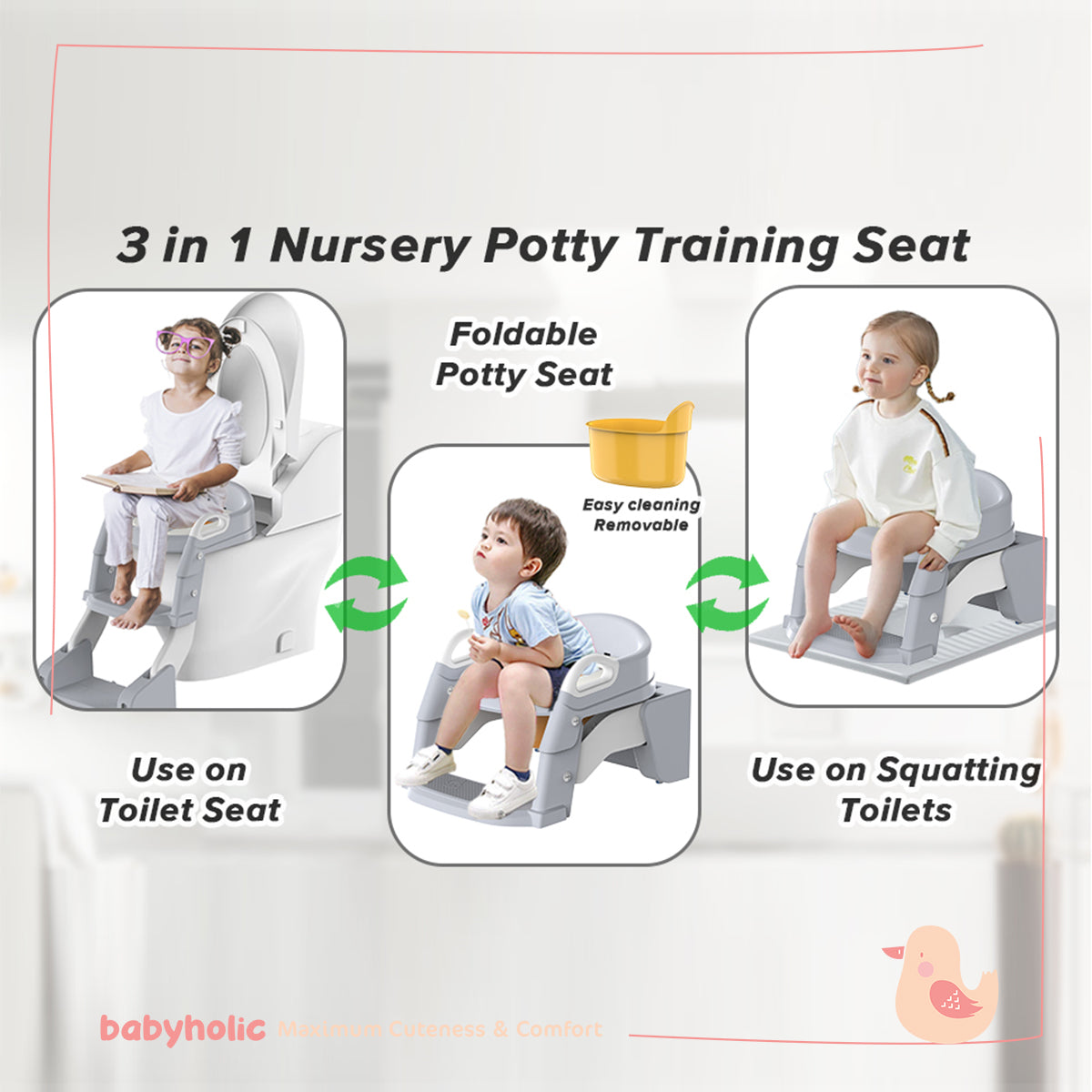 Baby Toilet Bowl 3 in 1