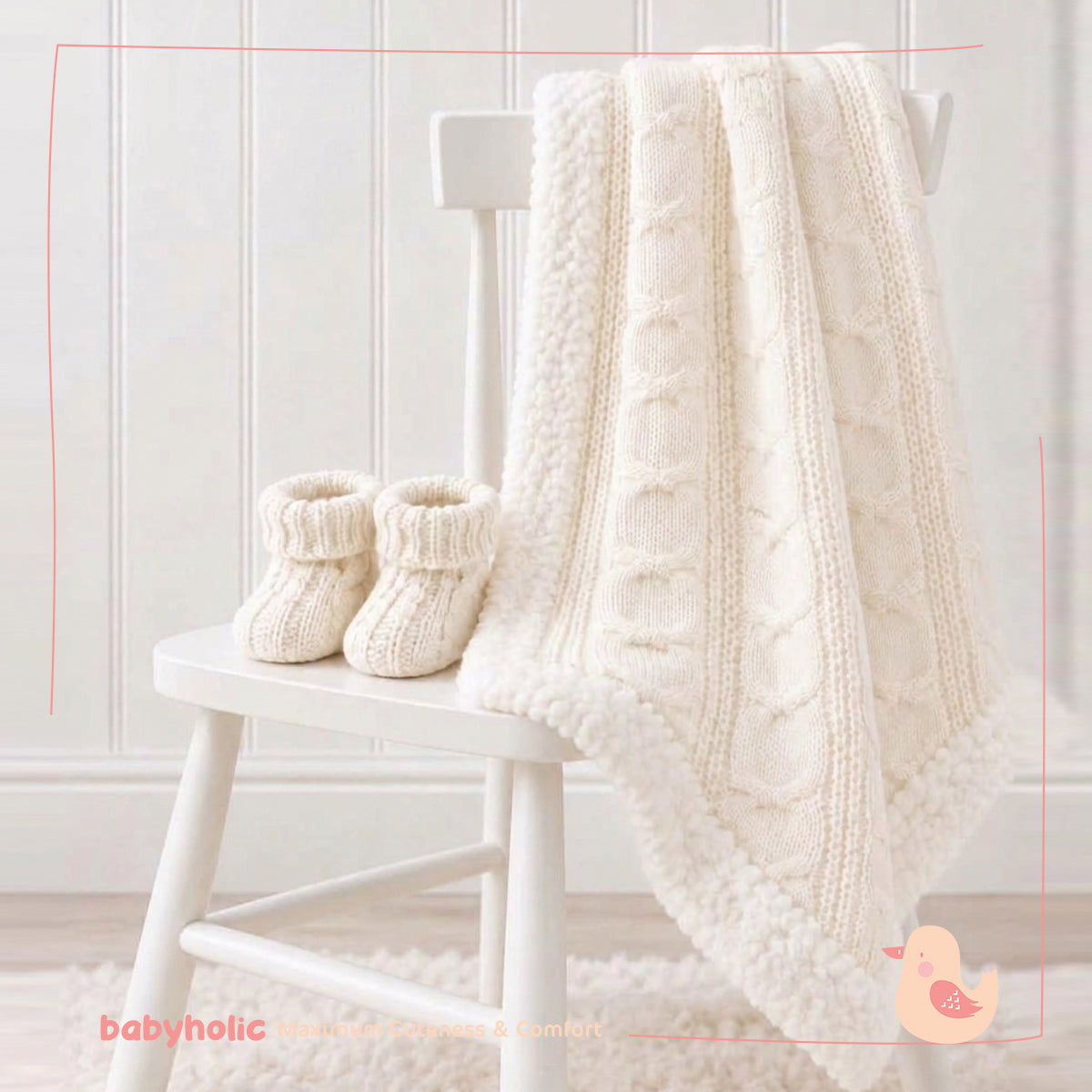 Wool & Fur Blanket with Socks