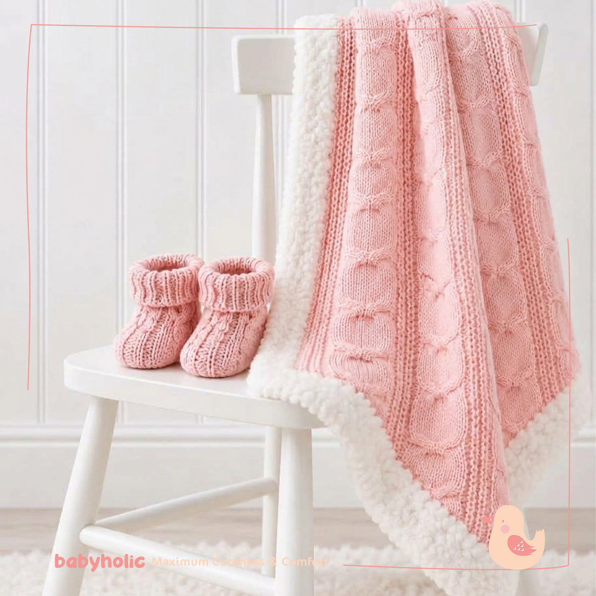 Wool & Fur Blanket with Socks