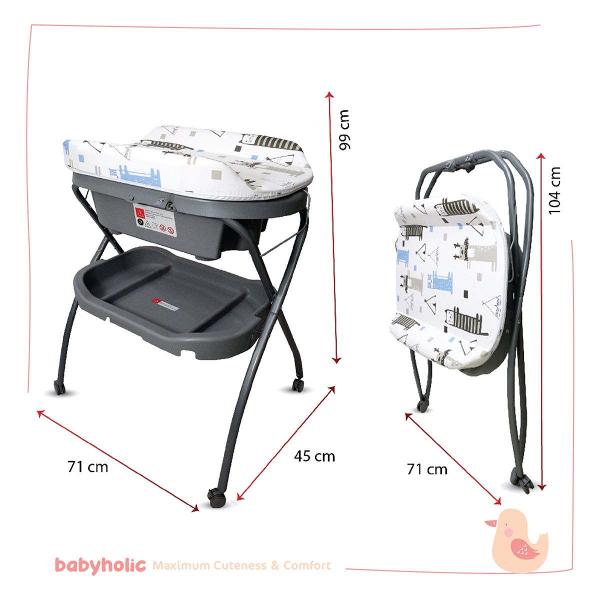 Bathtub with Changing Table