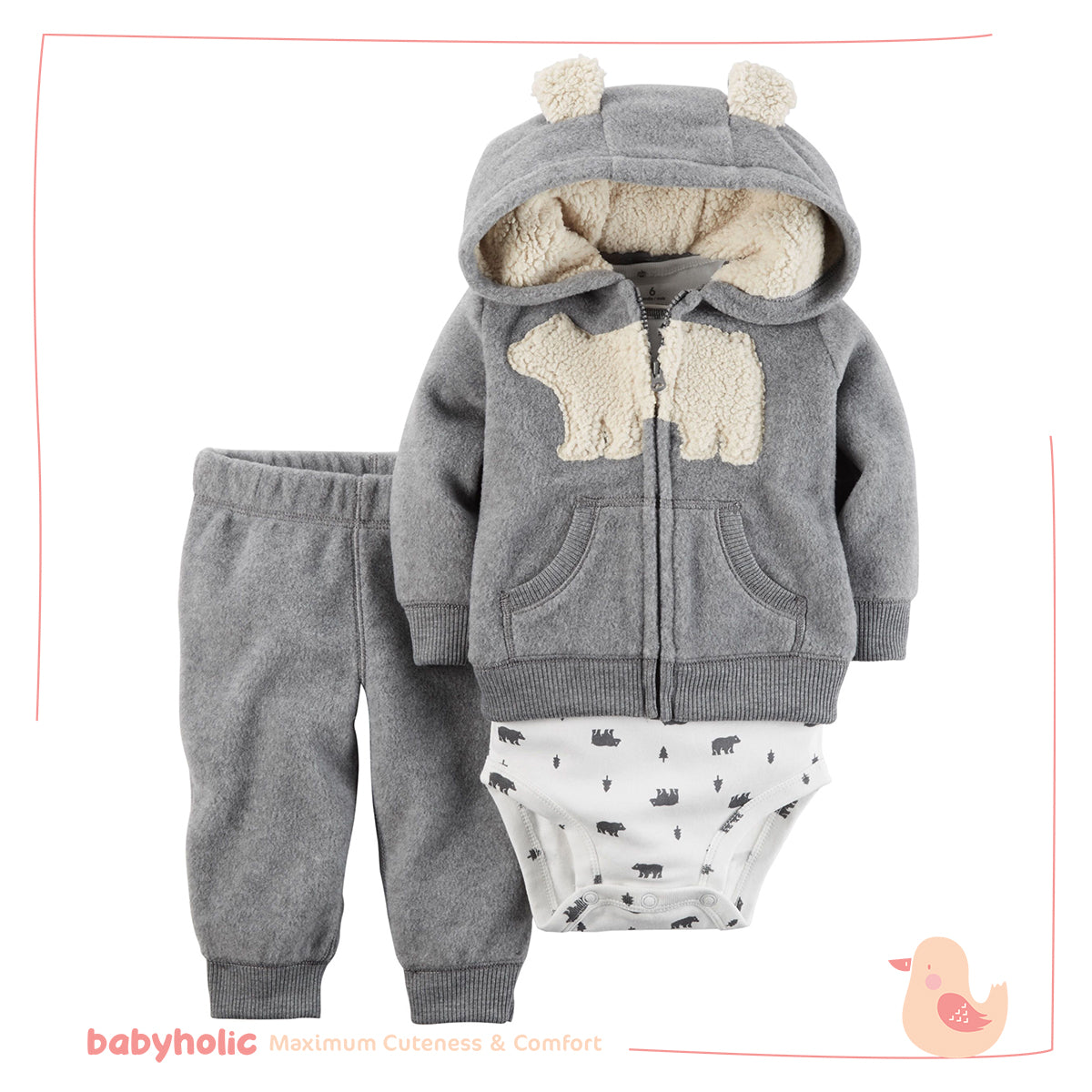 3-Piece Fleece Jacket Set